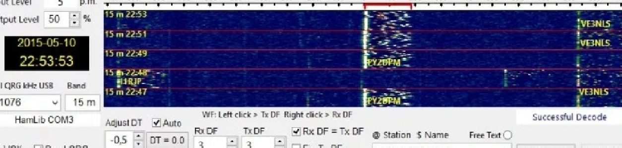 Noite digital PSK + ROS VHF